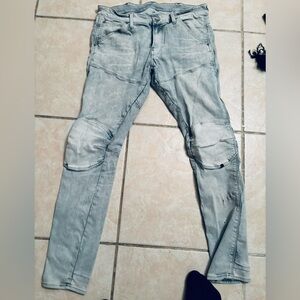 G-Star Raw Jeans , Light Blue 3D Men’s Slim Fit Straight Leg